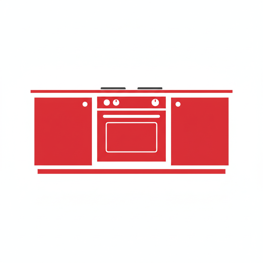 Ícone de móveis para cozinha - armários e fogão - Tudo de Móveis