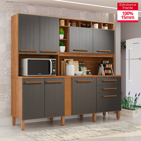 Cozinha Aurora 8 Portas e 2 Gavetas