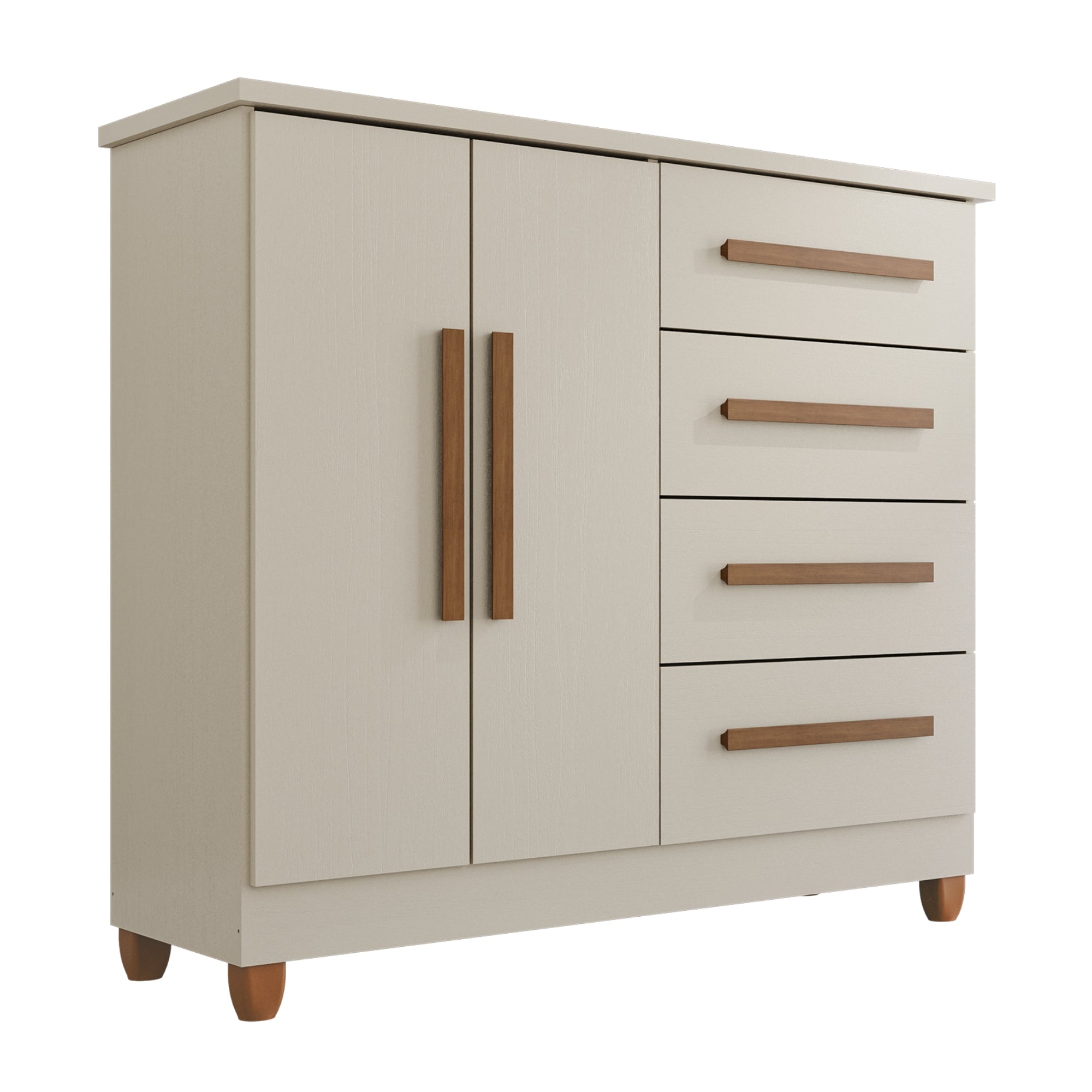 Cômoda 2 Portas 4 Gavetas Madri Com Sapateira