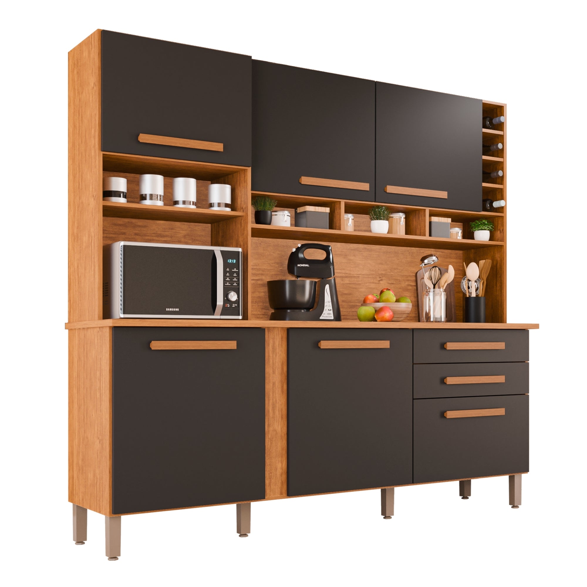 Cozinha Amanda 6 Portas e 2 Gavetas