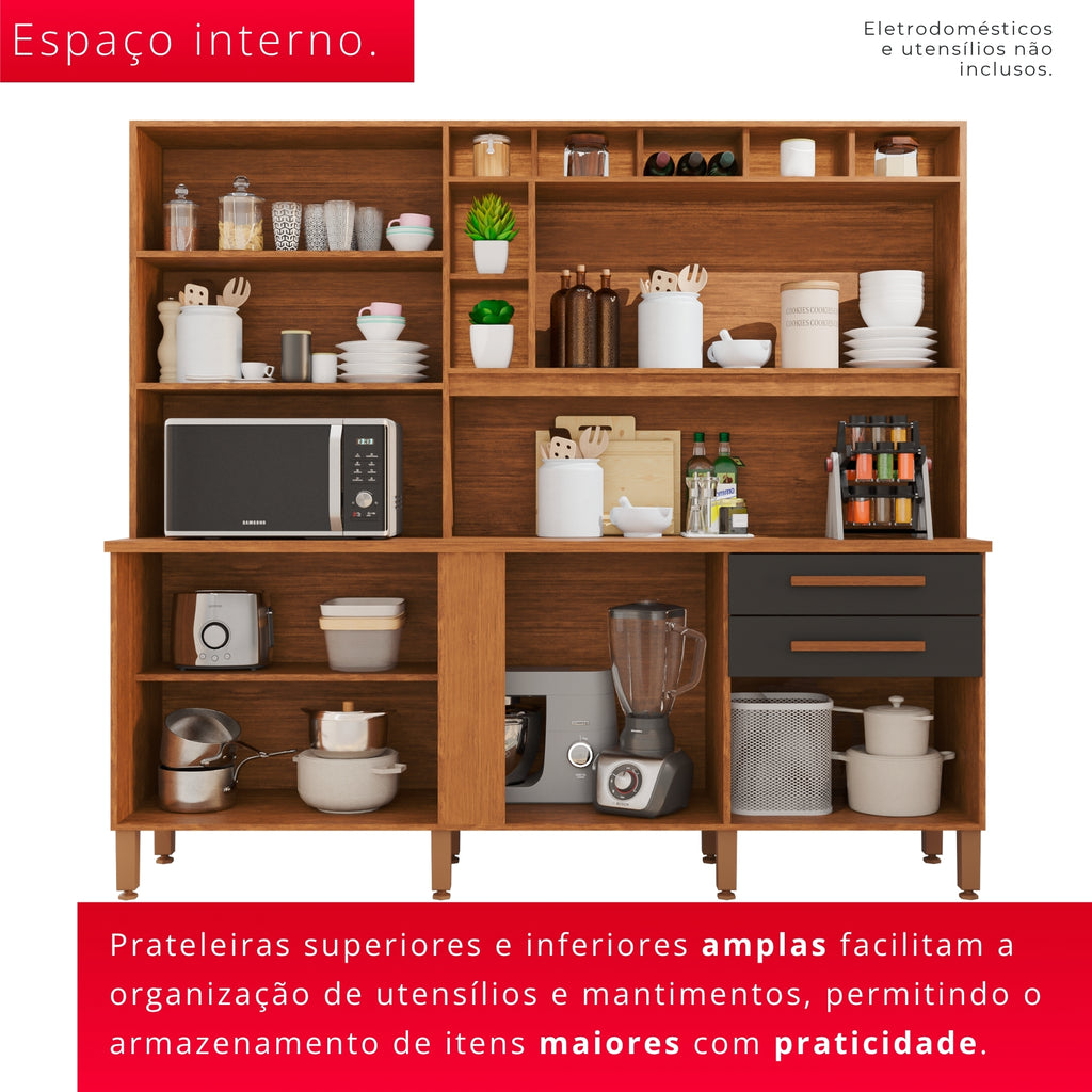 Cozinha Aurora 8 Portas e 2 Gavetas