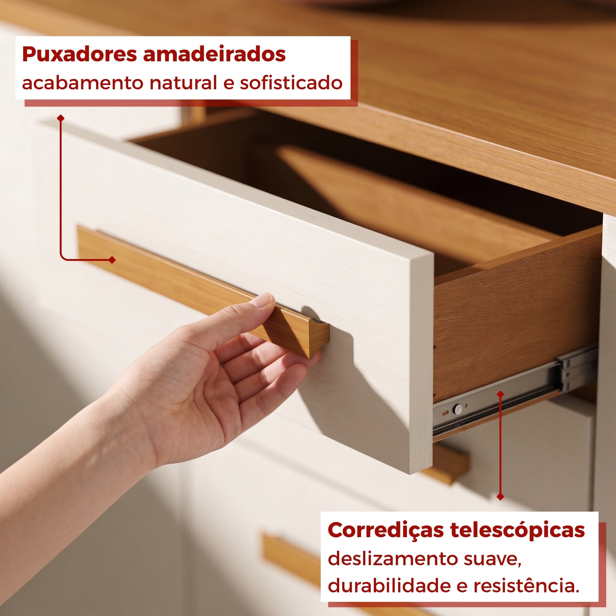 Cozinha Sara 4 Portas e 2 Gavetas