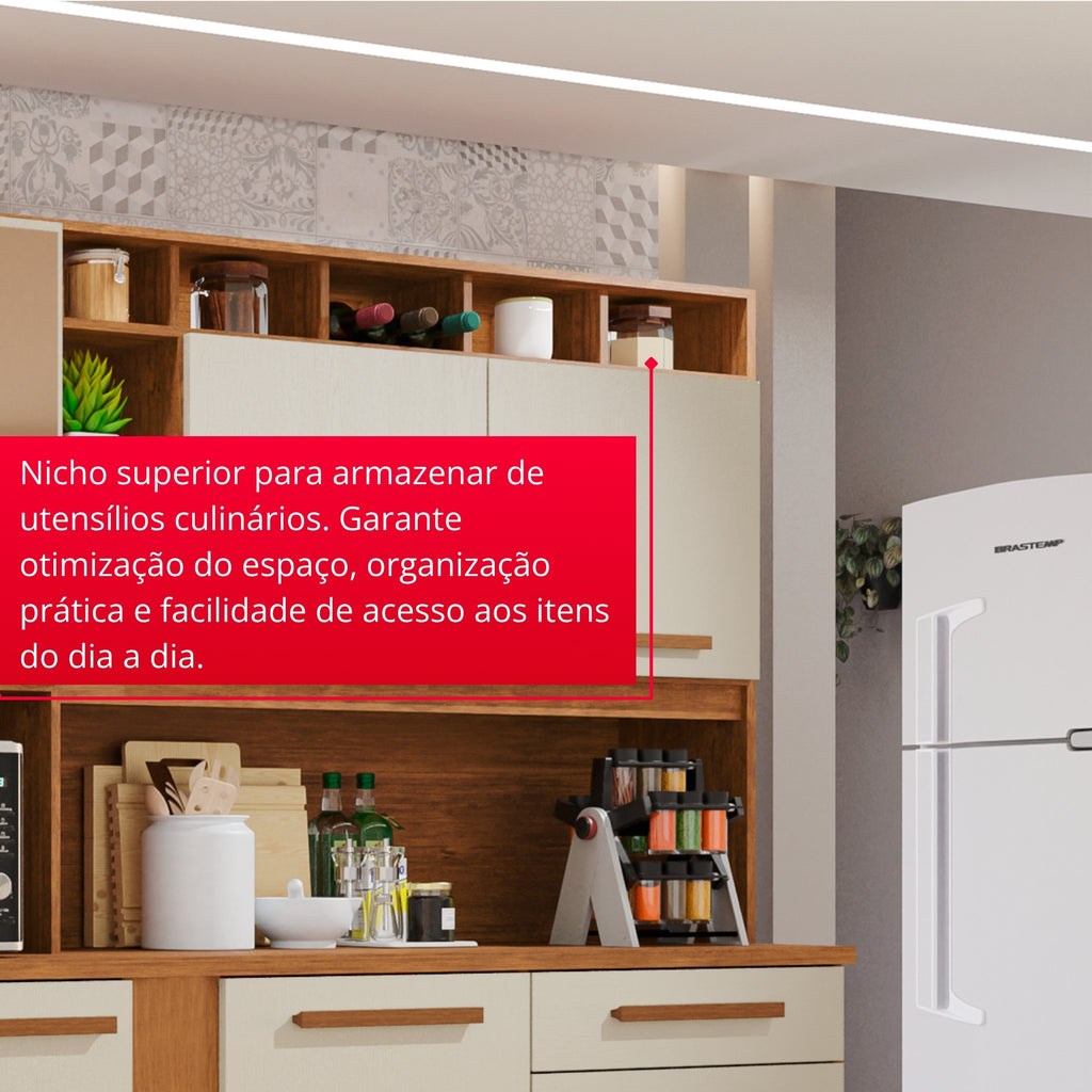 Cozinha Aurora 8 Portas e 2 Gavetas
