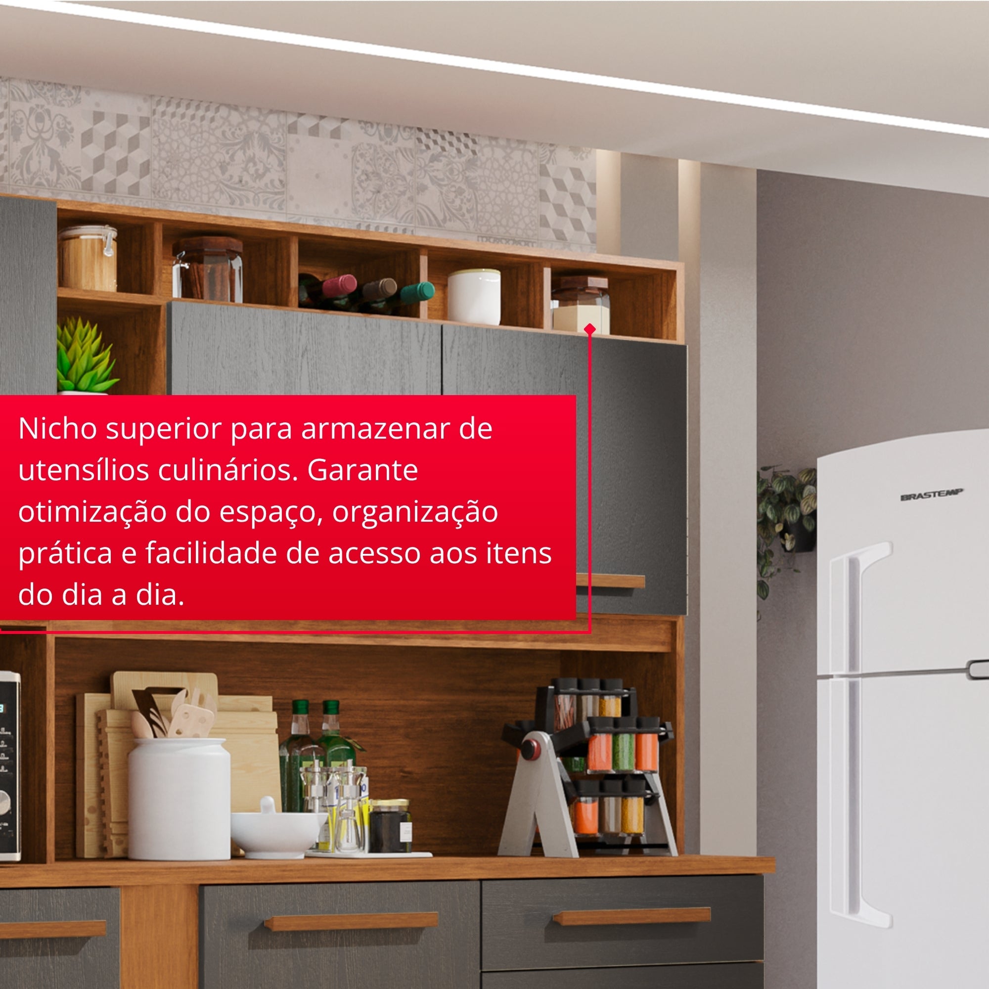 Cozinha Aurora 8 Portas e 2 Gavetas