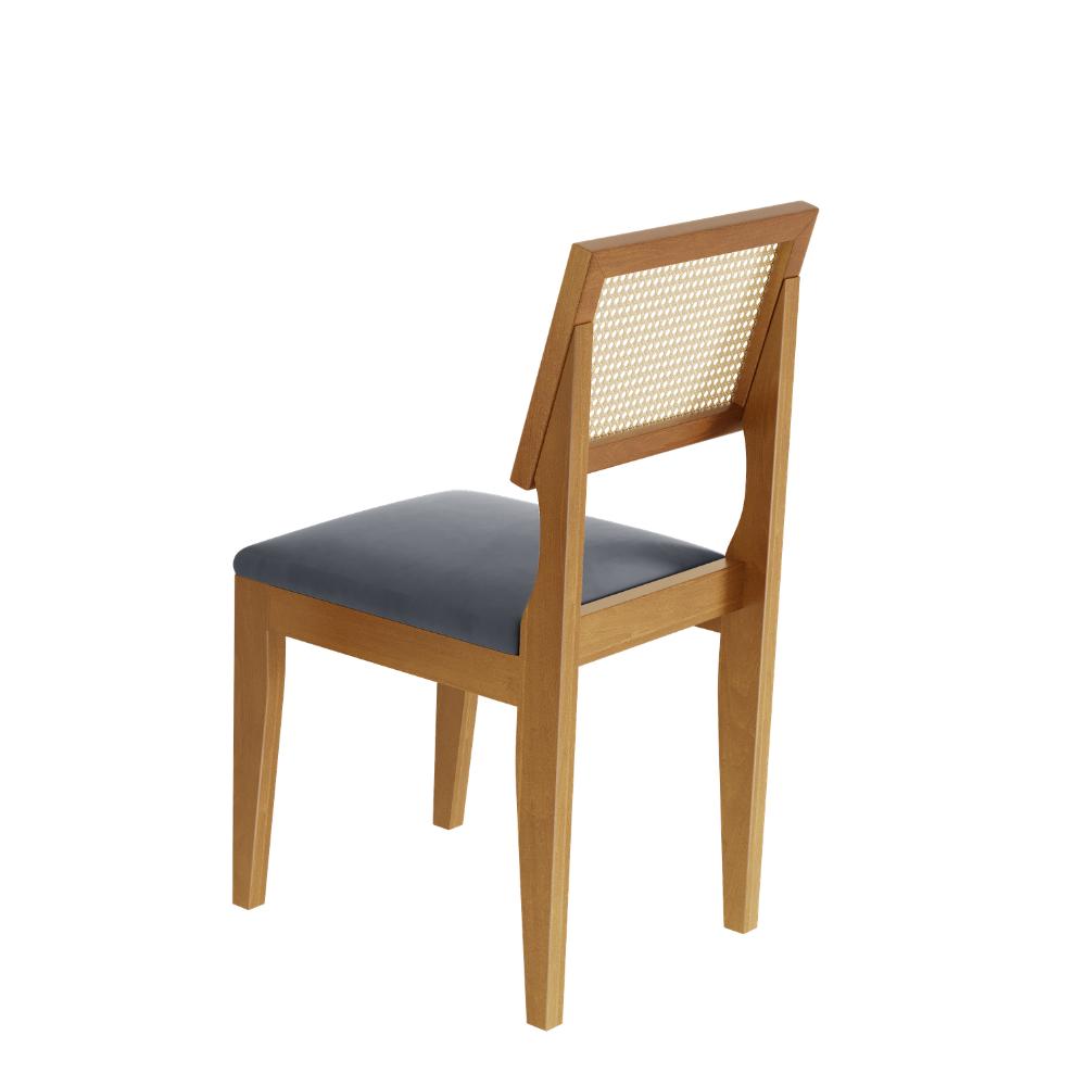 Mesa de Jantar Lyz 160x80 MDF e  6  Cadeiras Turmalina