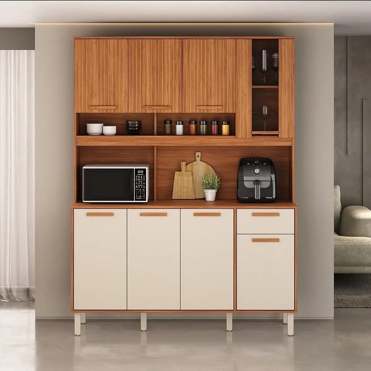 Cozinha Compacta 8 Portas 1 Gaveta 150cm Com Nicho Itafriz- Itatiaia