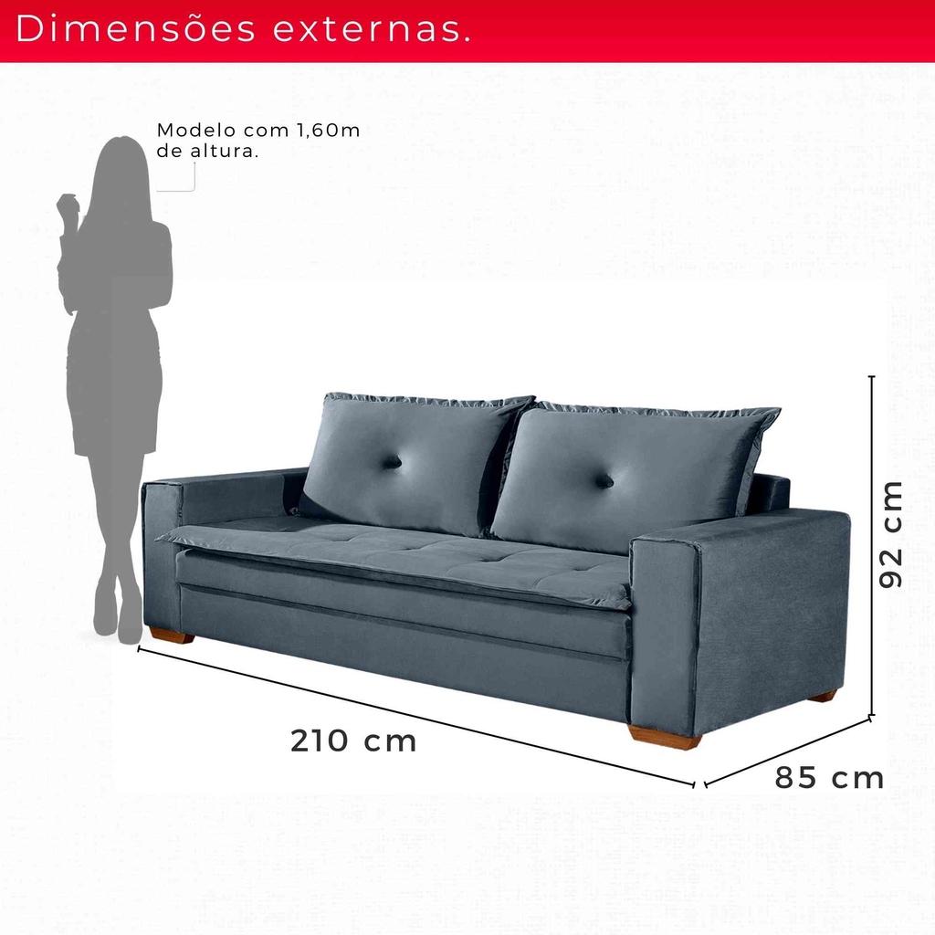 Conjunto de Sofás Unique 2 + 3 Lugares | Revestimento Suede | 1,60m e 2,10m