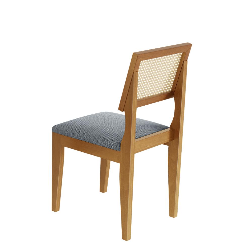Mesa de Jantar Lyz 160x80 MDF e  6  Cadeiras Turmalina