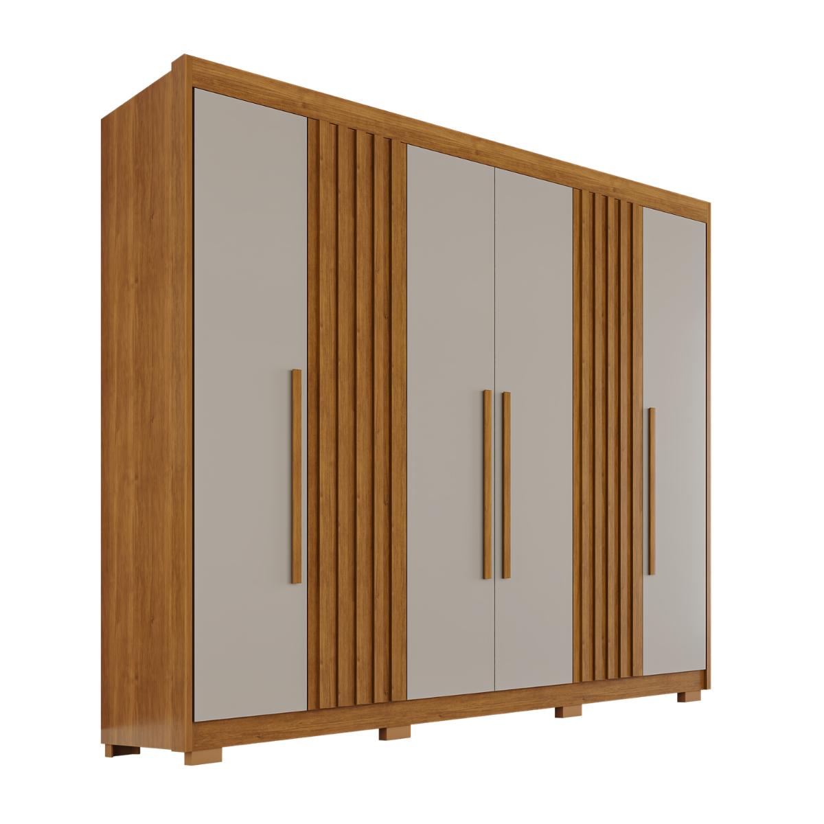 Guarda-Roupa  Diamante Ripado 6 Portas 6 Gavetas
