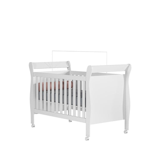 Berço Minicama Doce Sonho Branco | MDF | Converte em Minicama