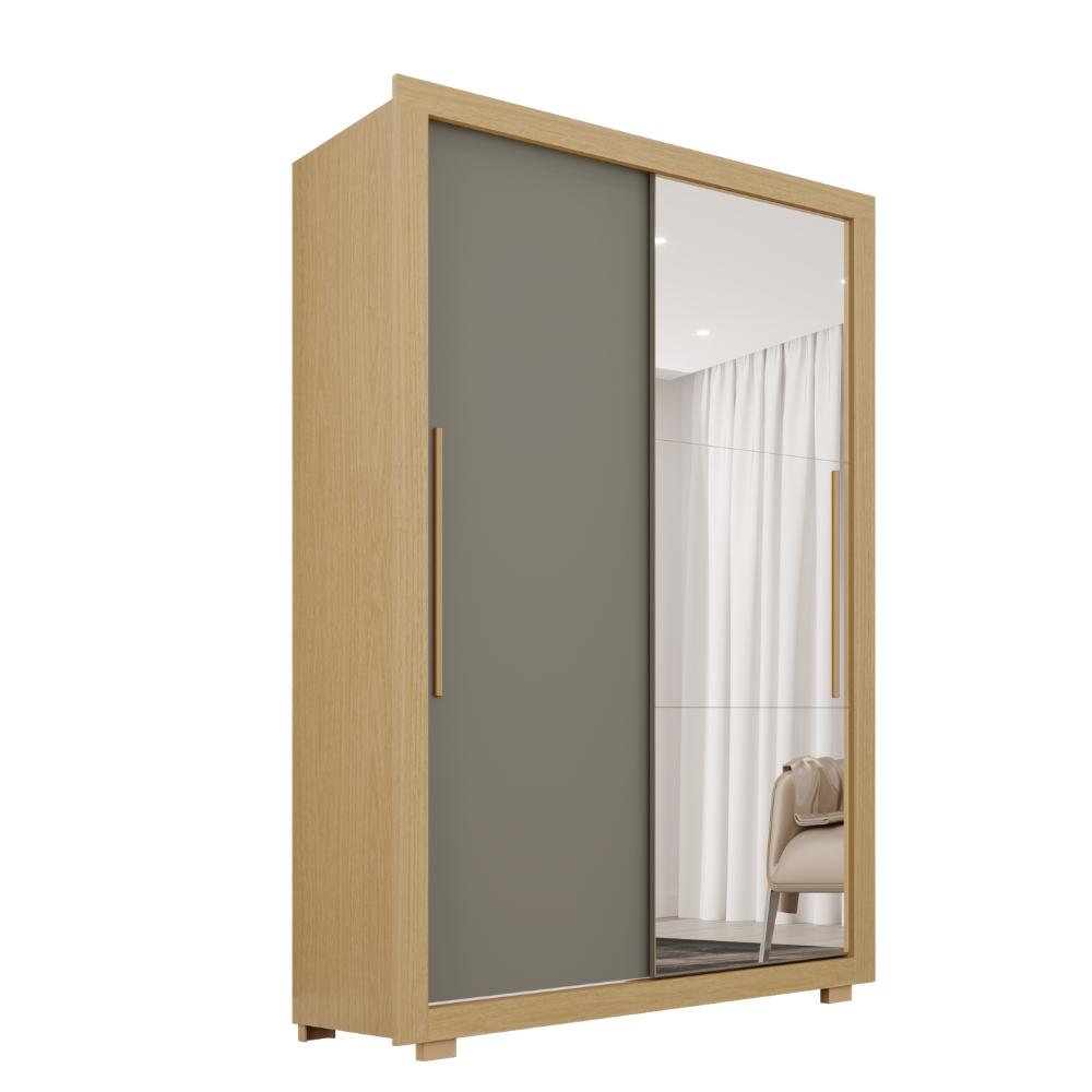 Guarda-Roupa Luna  2 Portas 2 Gavetas c/ Espelho
