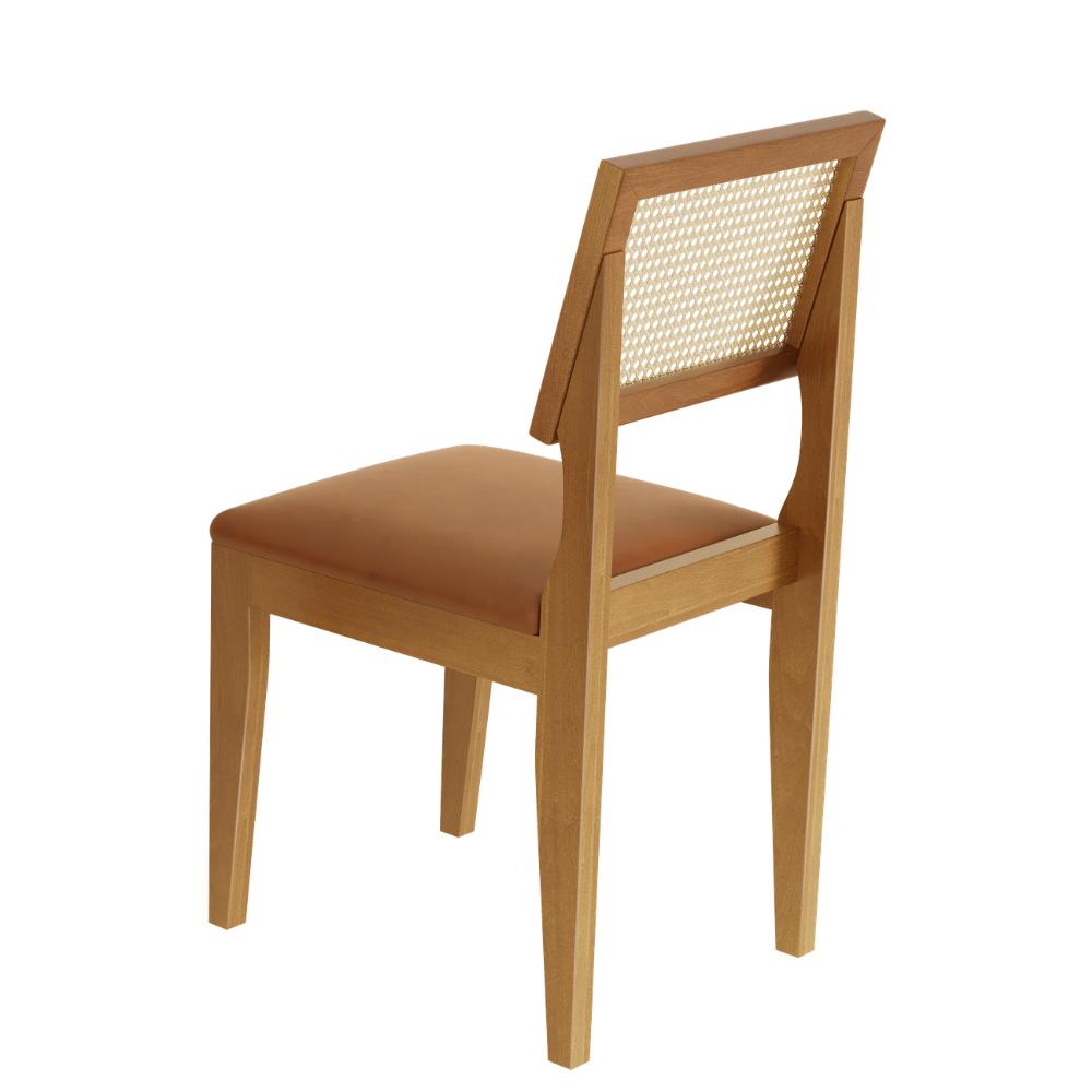 Mesa de Jantar Lorena Tampo Cinamomo 160×80 6 Cadeiras Turmalina