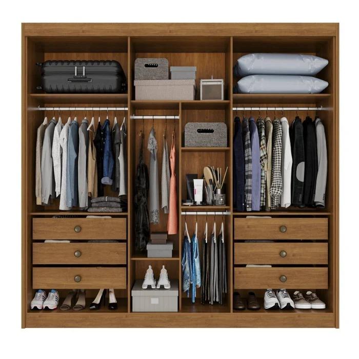 Guarda-Roupa Diamante Premium Com Espelhos