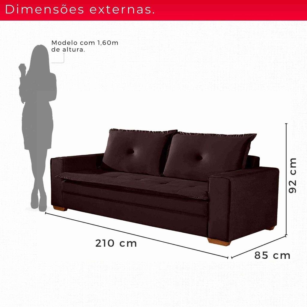 Conjunto de Sofás Unique 2 + 3 Lugares | Revestimento Suede | 1,60m e 2,10m