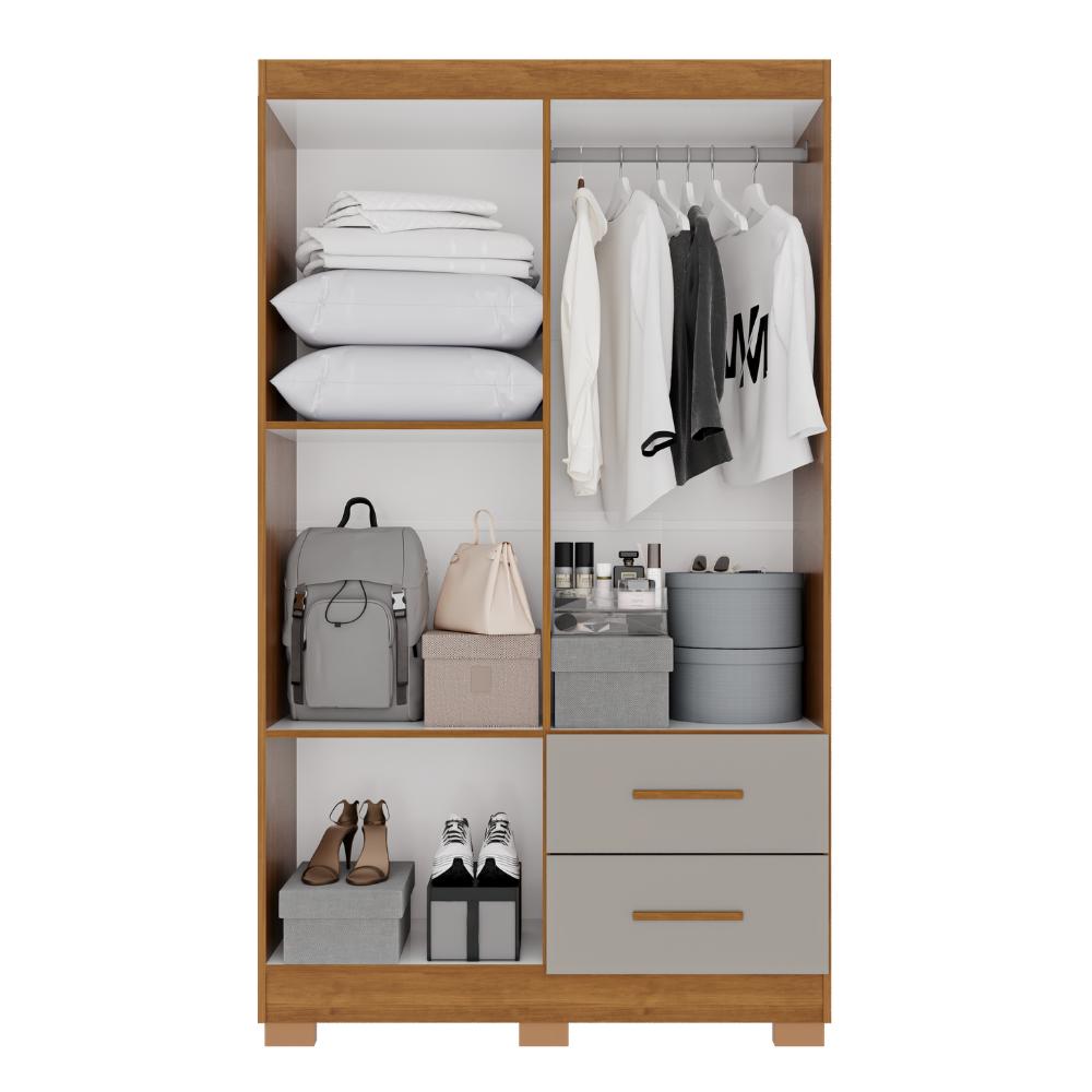 Guarda-Roupa Catar Premium 4 Portas 2 Gavetas