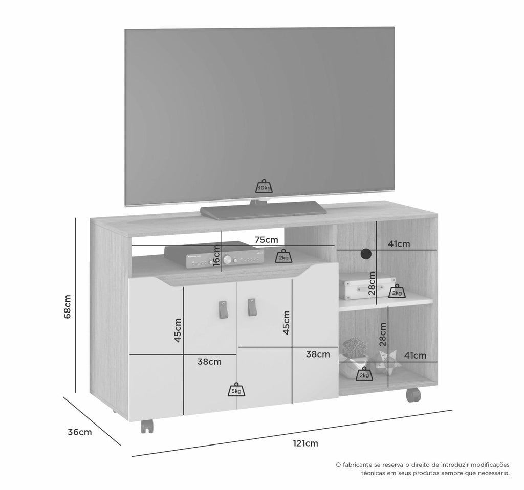 Rack Apolo para TV até 49 Polegadas