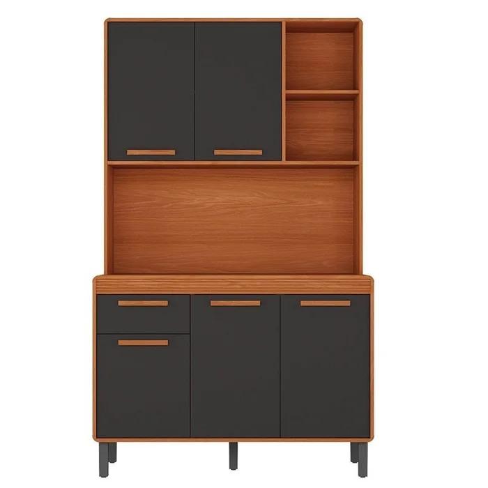 Cozinha Compacta 5 Portas 1 Gaveta 120cm Com Nicho Dunas -  Itatiaia