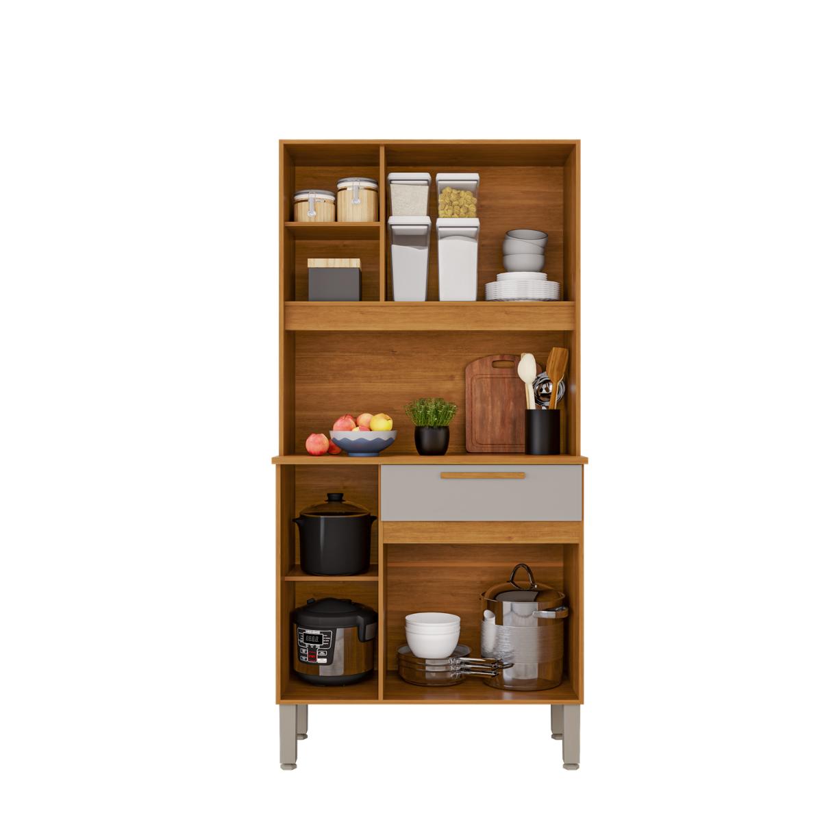 Armário de Cozinha Safira 3 Portas e 1 Gaveta