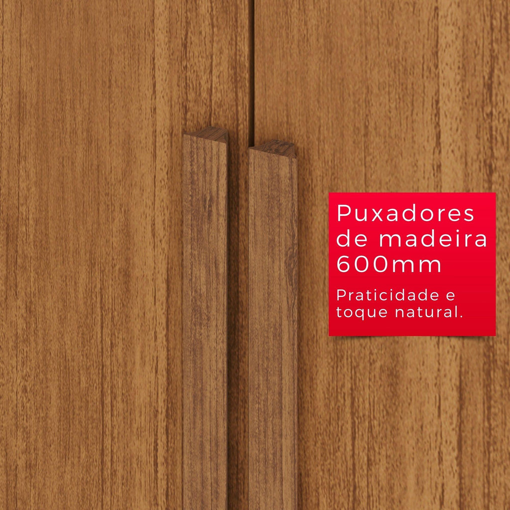 Guarda-Roupa Casal  6 Portas e 4 Gavetas Espanha Com Espelho