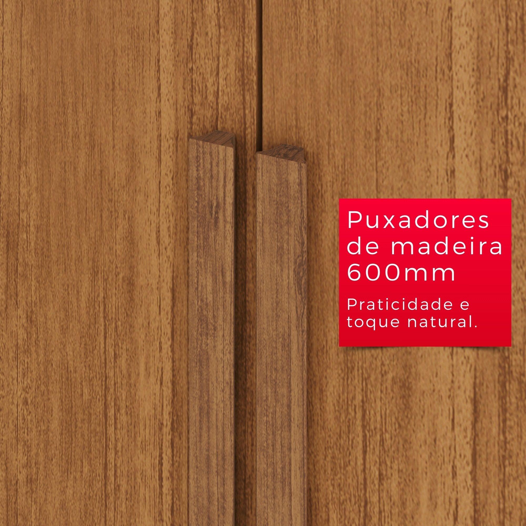 Guarda-Roupa Casal  6 Portas e 4 Gavetas Espanha Com Espelho