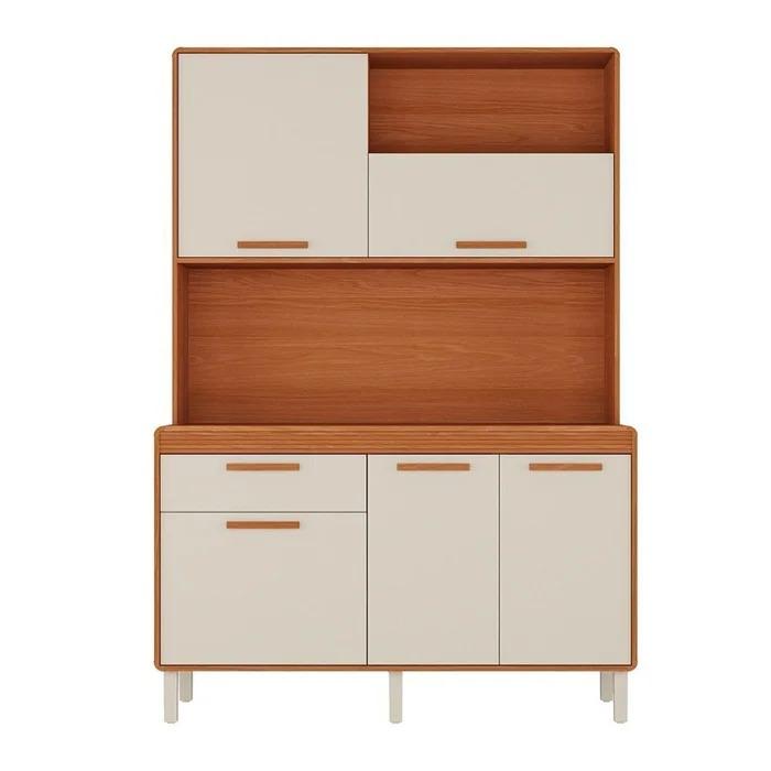 Cozinha Compacta 5 Portas 1 Gaveta 140cm Com Nicho Dunas - Itatiaia