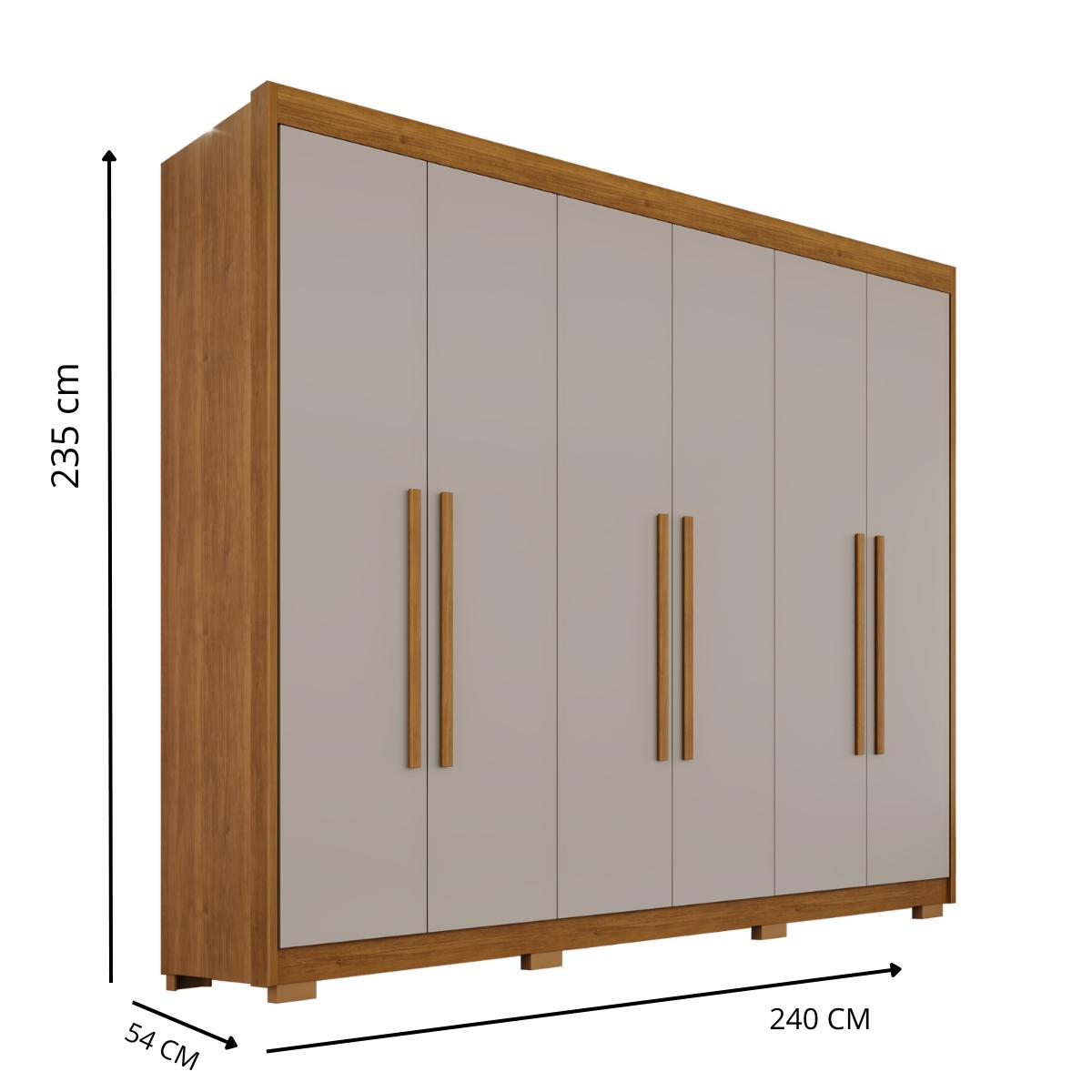 Guarda-Roupa Elegance Plus 6 Portas 6 Gavetas
