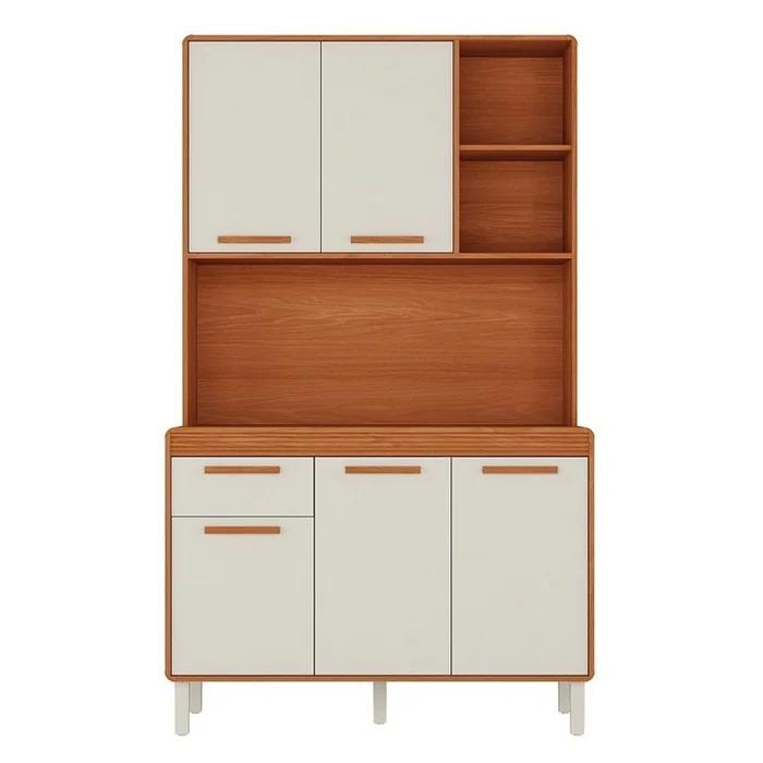 Cozinha Compacta 5 Portas 1 Gaveta 120cm Com Nicho Dunas -  Itatiaia