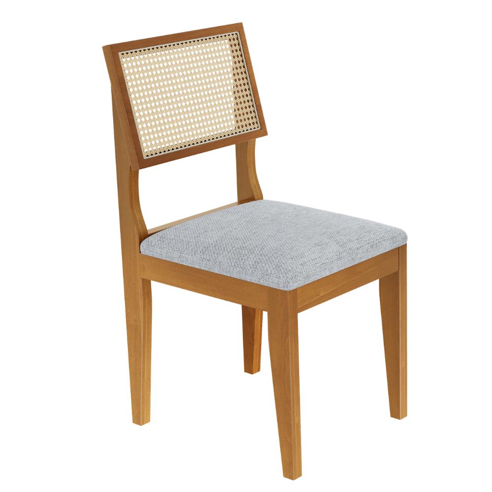 Mesa de Jantar Lorena Tampo Cinamomo 160×80 6 Cadeiras Turmalina