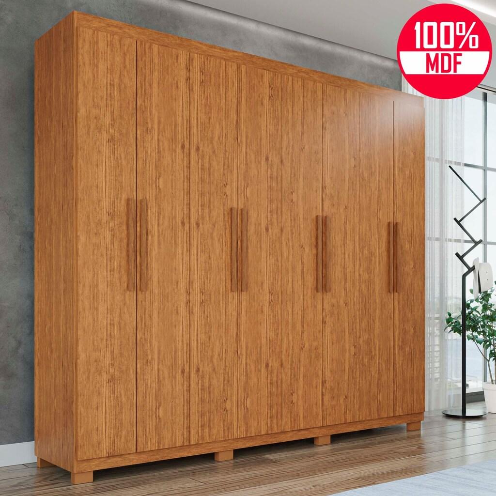 Guarda-Roupa Casal 100% MDF 8 Portas e 4 Gavetas Heros