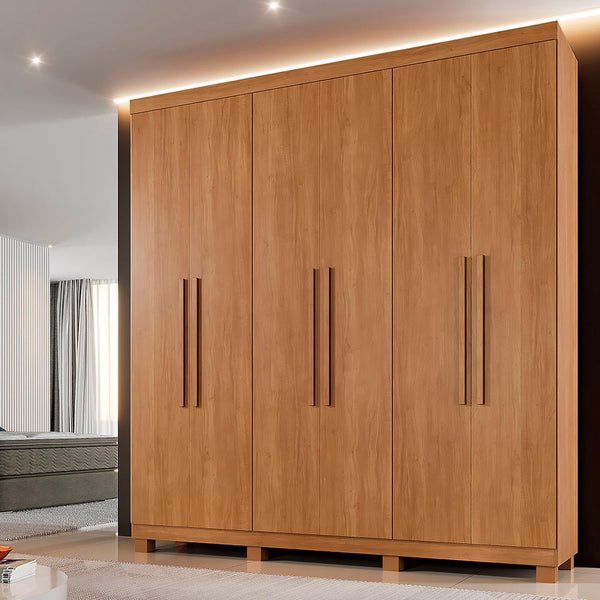 Guarda-Roupa Verona 6 Portas 3 Gavetas - Cinamomo