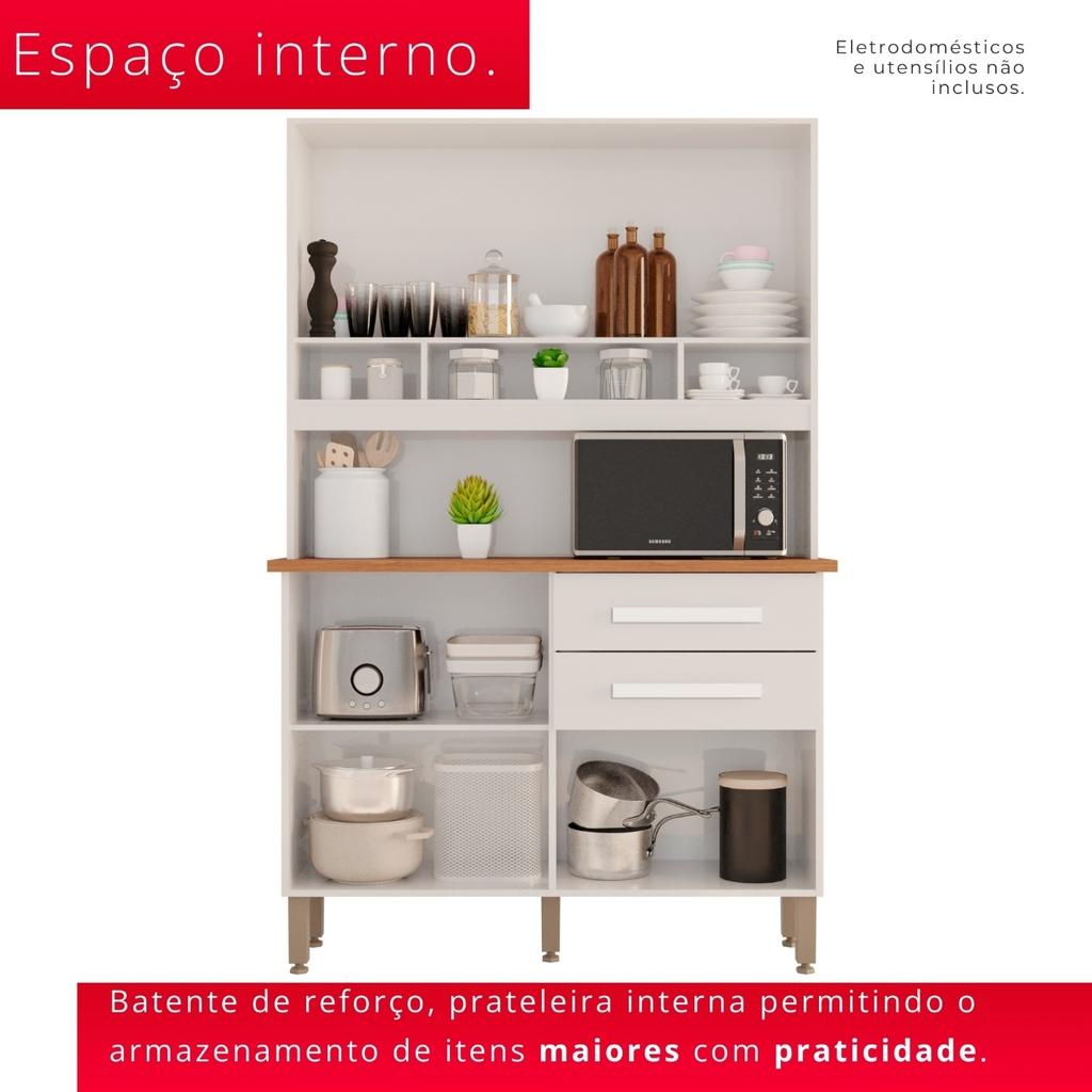 Cozinha Sara 4 Portas e 2 Gavetas Com Espelhos