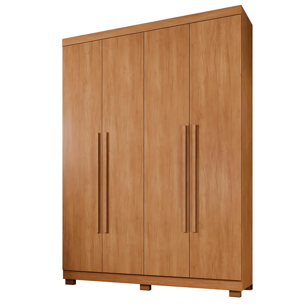 Guarda-Roupa New Supremo 4 Portas e 3 Gavetas - Cinamomo