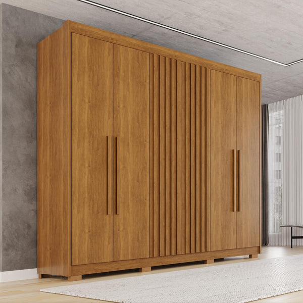 Guarda-Roupa  Diamante Ripado 6 Portas 6 Gavetas