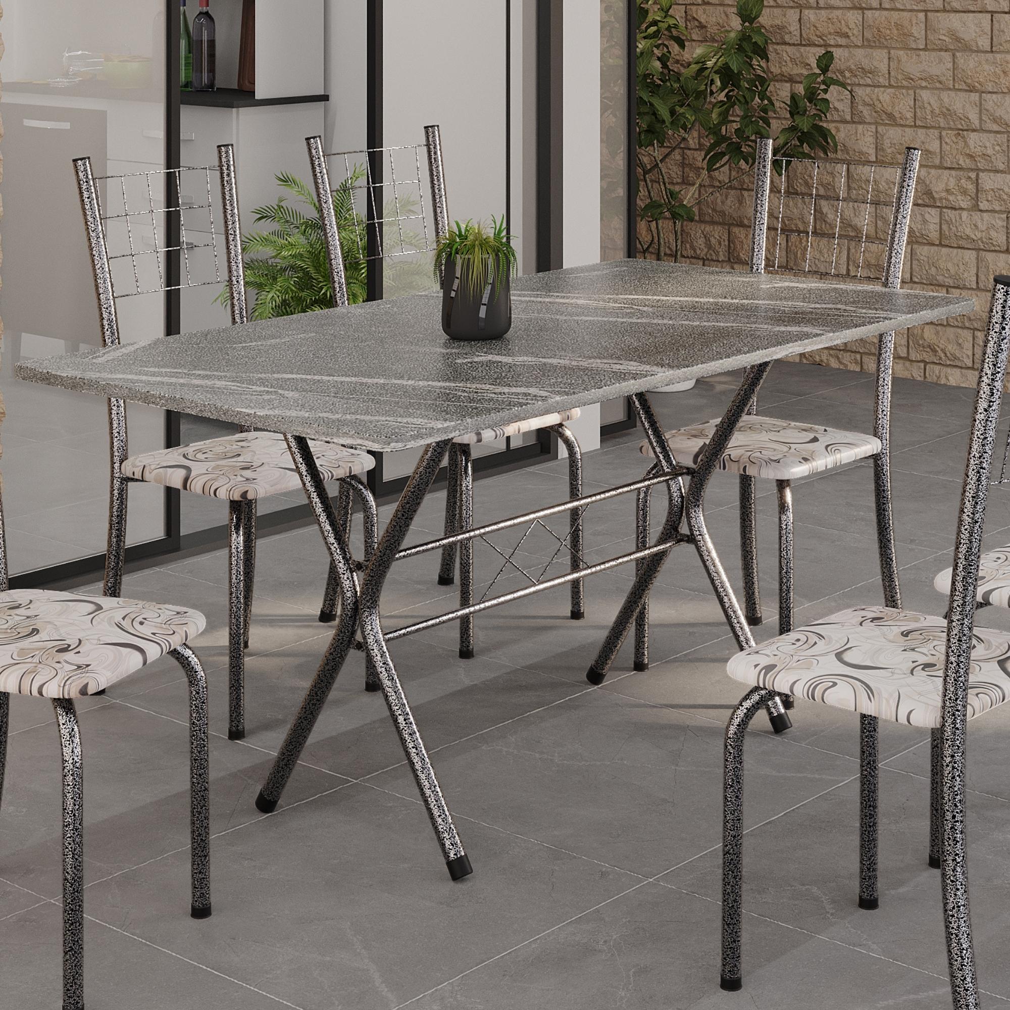 Mesa Helena – Tampo Granito Ocre 140x75cm