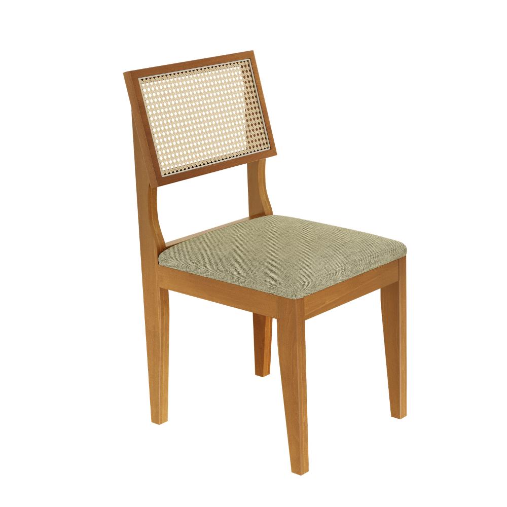 Mesa de Jantar Lyz 160x80 MDF e  6  Cadeiras Turmalina