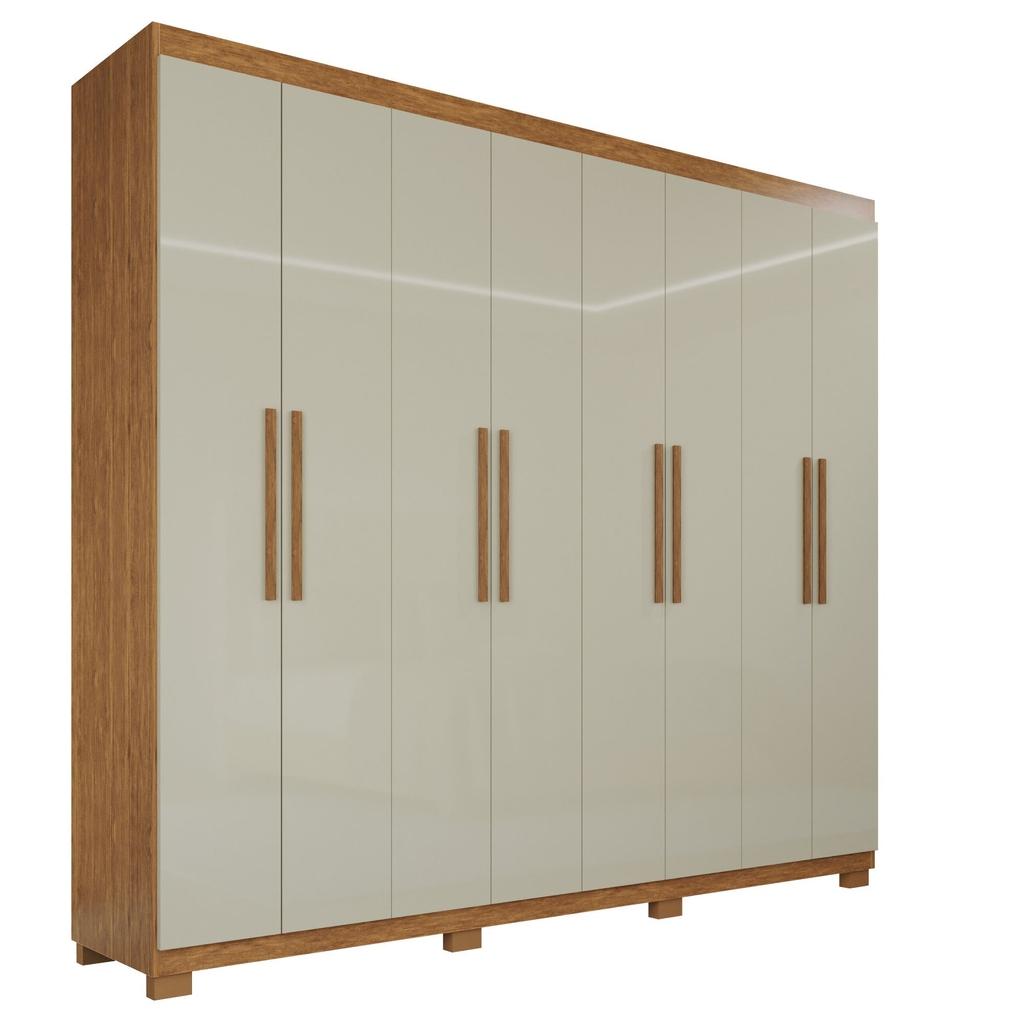 Guarda-Roupa Casal 100% MDF 8 Portas e 4 Gavetas Heros