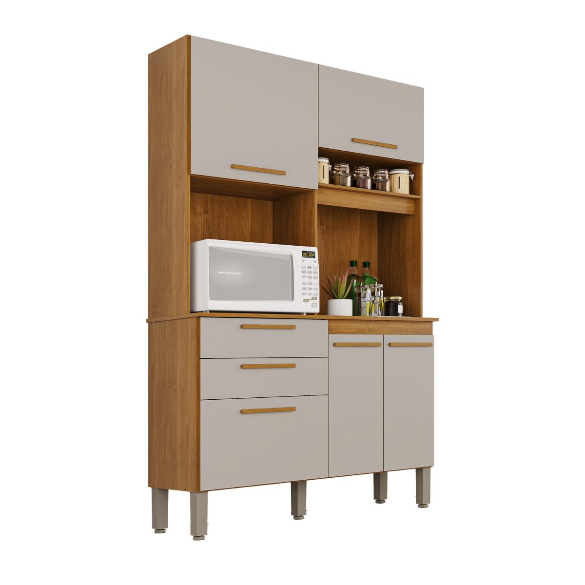 Armário De Cozinha Monâco 5 Portas e 2 Gavetas