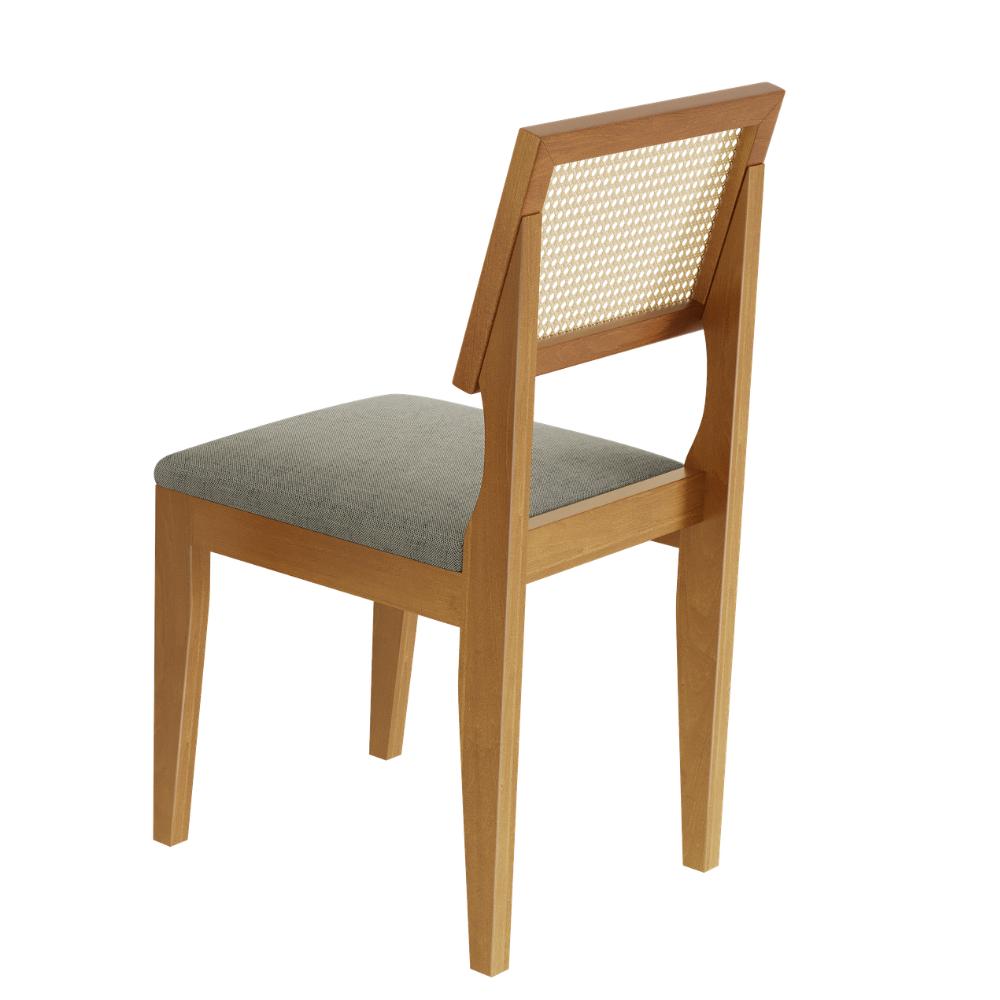 Mesa de Jantar Lorena Tampo Cinamomo 160×80 6 Cadeiras Turmalina