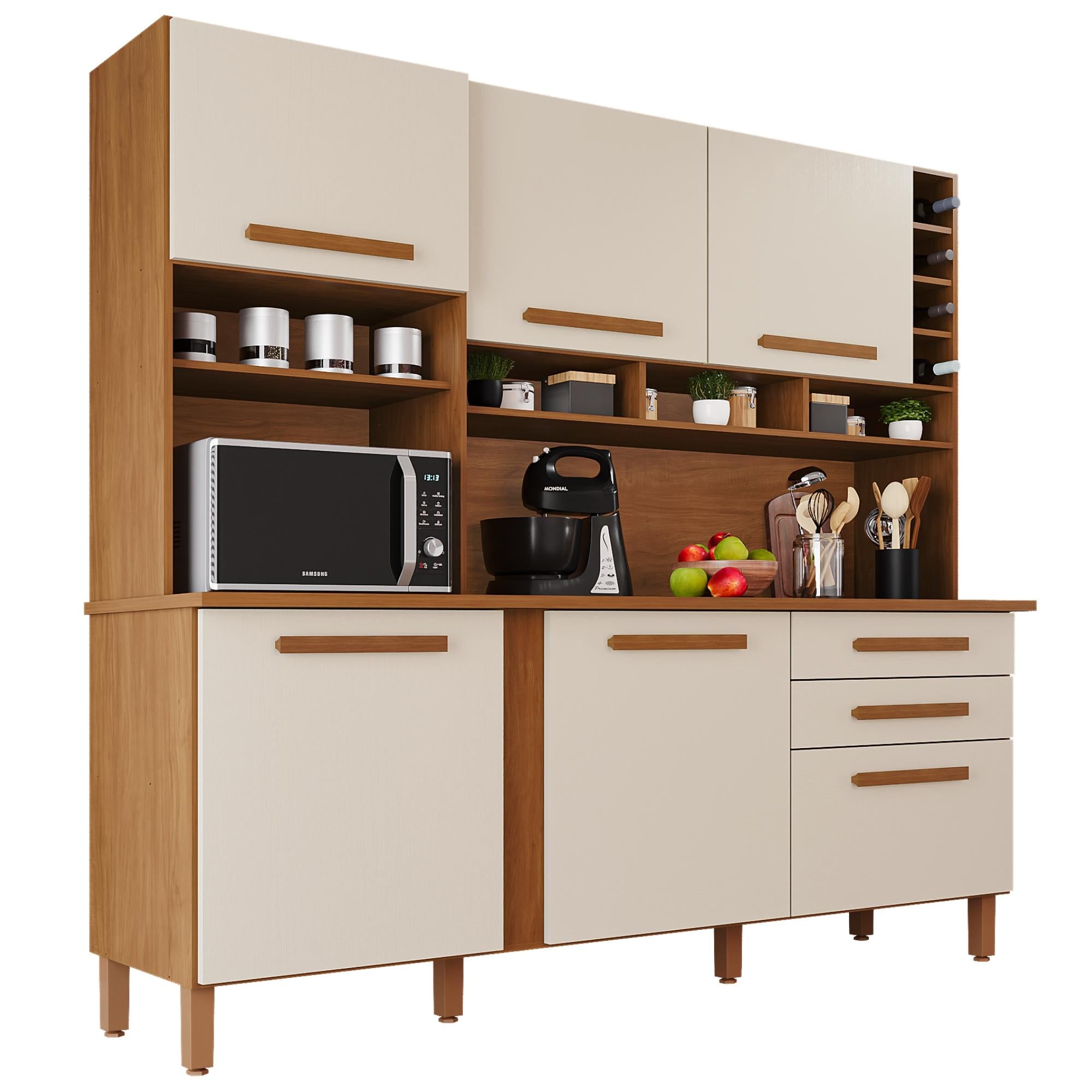 Cozinha Amanda 6 Portas e 2 Gavetas