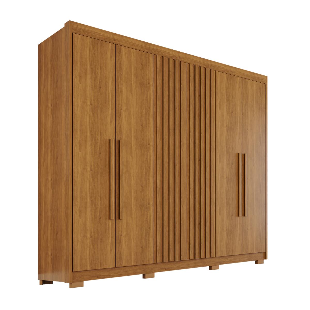 Guarda-Roupa  Diamante Ripado 6 Portas 6 Gavetas