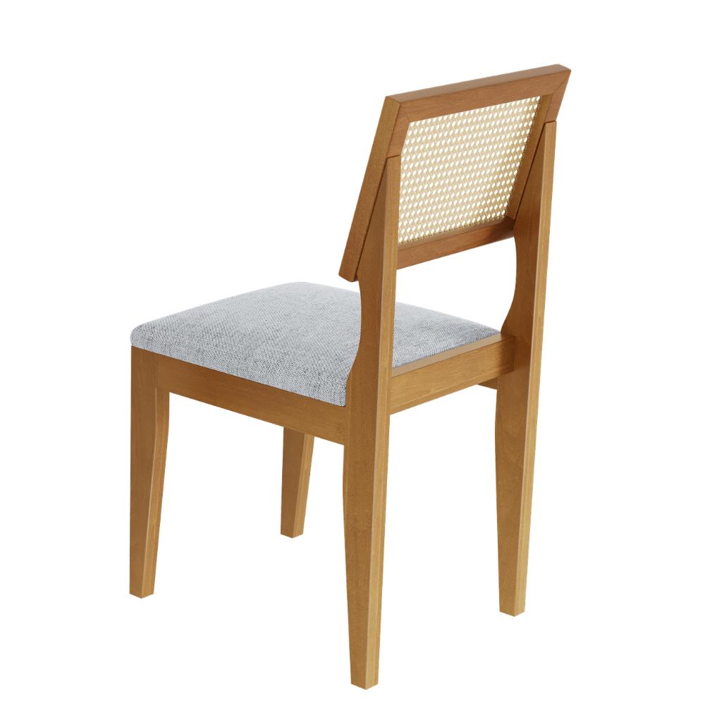 Mesa de Jantar Lorena Tampo Cinamomo 160×80 6 Cadeiras Turmalina