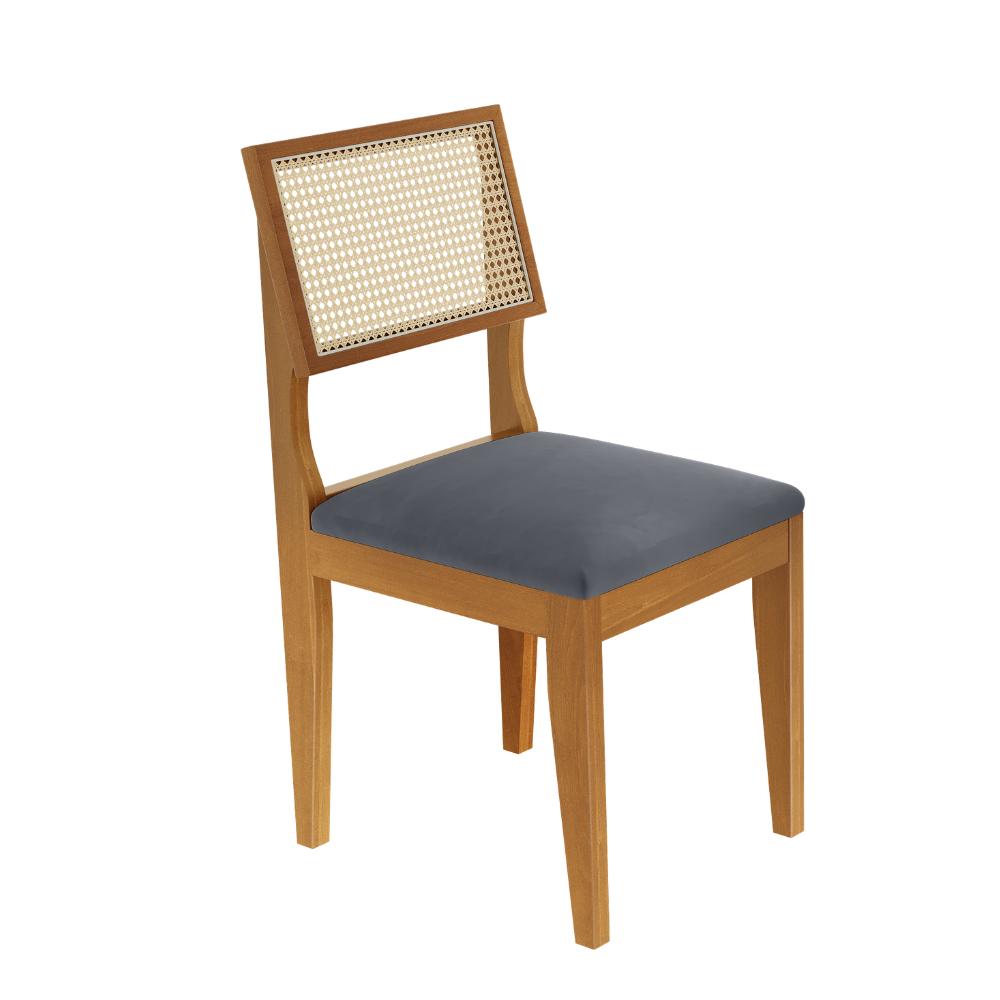 Mesa de Jantar Lyz 160x80 MDF e  6  Cadeiras Turmalina