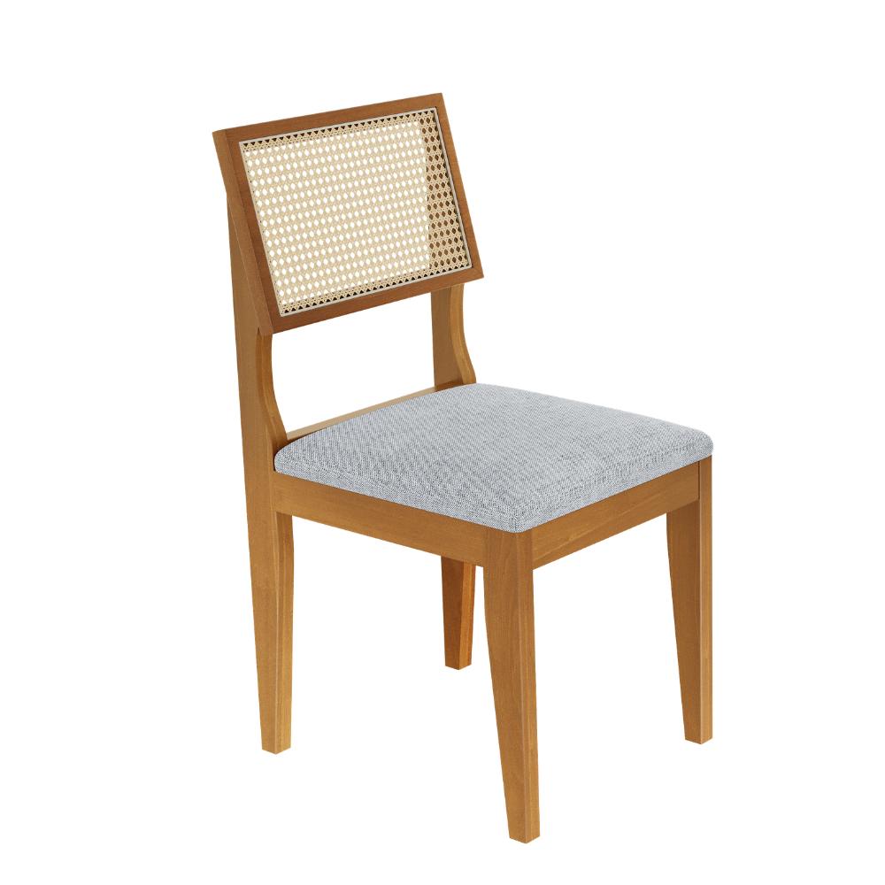 Mesa de Jantar Lyz 160x80 MDF e  6  Cadeiras Turmalina