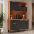 Cozinha Compacta 5 Portas 1 Gaveta 140cm Com Nicho Dunas - Itatiaia