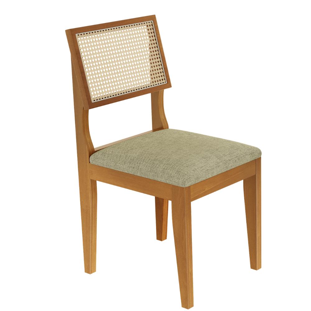 Mesa de Jantar Lorena Tampo Cinamomo 160×80 6 Cadeiras Turmalina