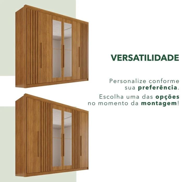 Guarda-Roupa Diamante Premium Com Espelhos