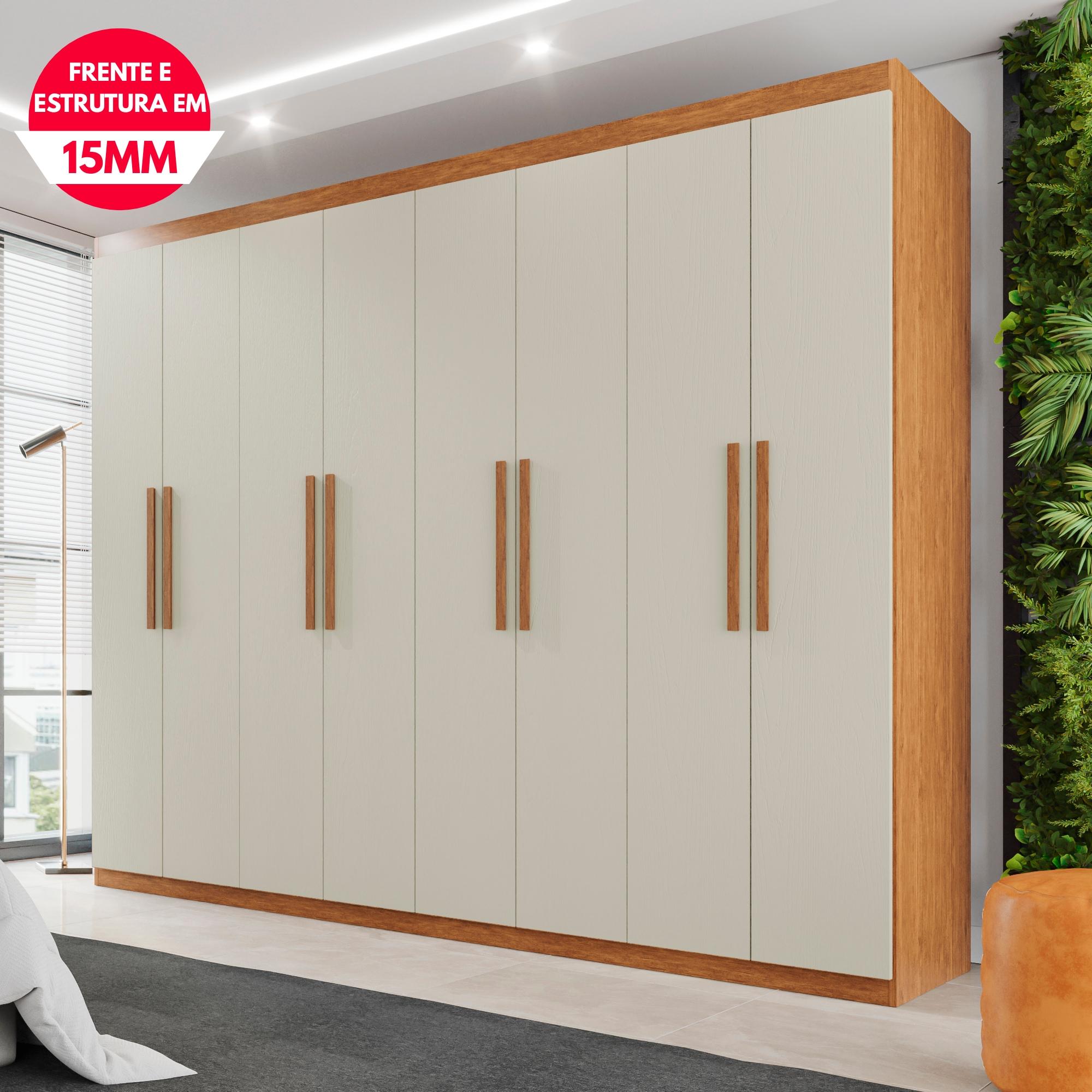 Guarda-Roupa Casal  8 Portas e 4 Gavetas Herrera