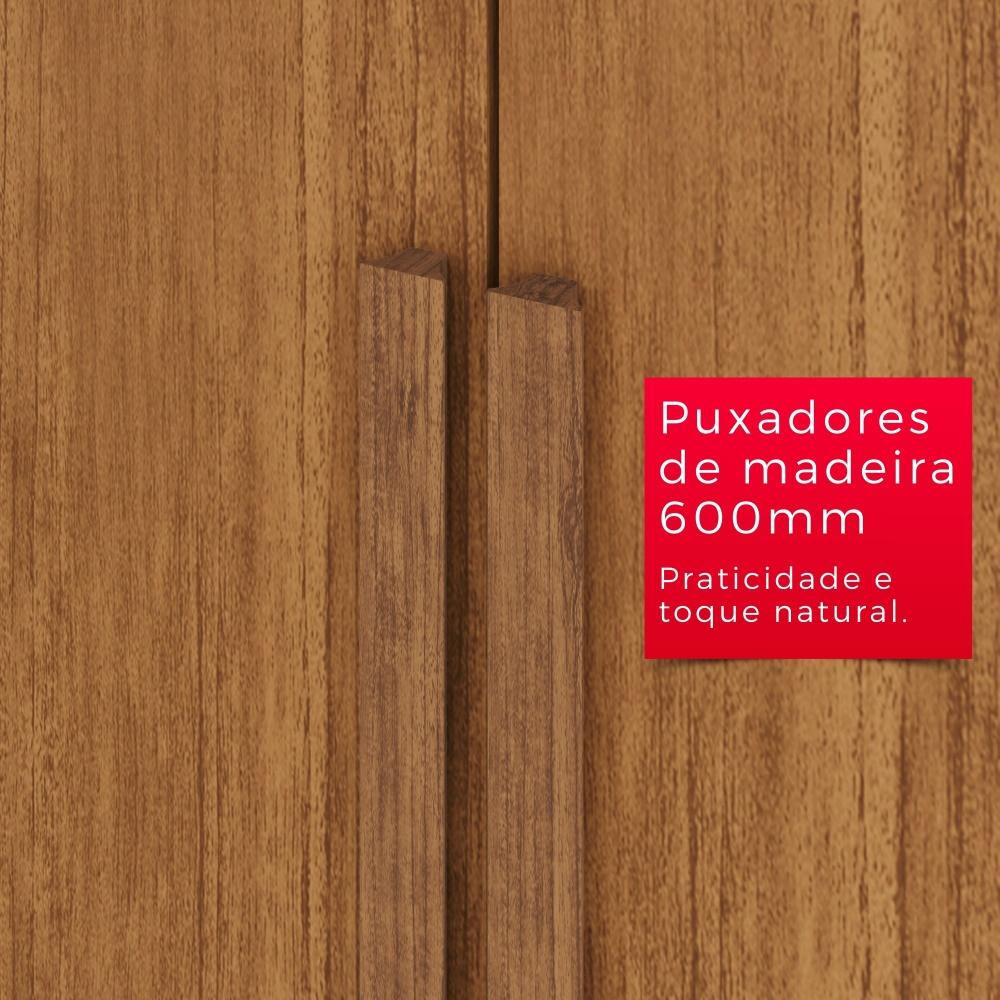 Guarda-Roupa Casal  8 Portas e 4 Gavetas Herrera Com Espelho