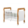 Mini Berço Americano 3 em 1 | Berço, Cama e Sofá | MDF | Branco/Cinamomo
