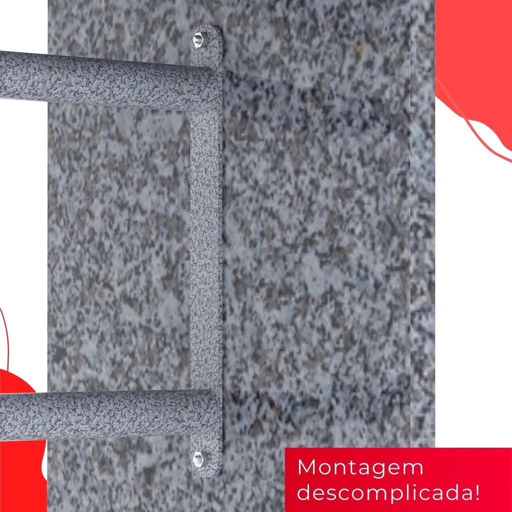 Conjunto de Mesa Tubular Mart Perola 4 Cadeiras 120x75cm – Tampo Granito Ocre | Letícia 070